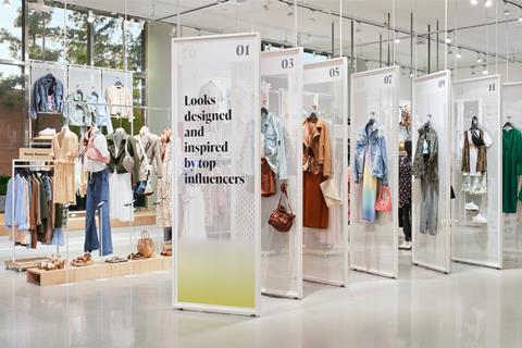 Interior shot of Amazon Style store